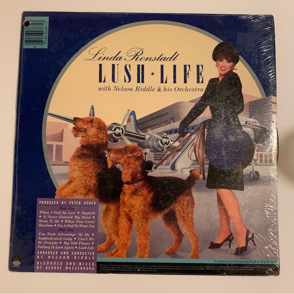 Linda Ronstadt LUSH LIFE Vinyl LP Record New Open Box